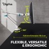 Digitus Ramię biurkowe pojedyncze z zaciskiem i sprężyną mechaniczną 1x LCD max. 35 10kg, VESA: 75x75, 100x100, białe